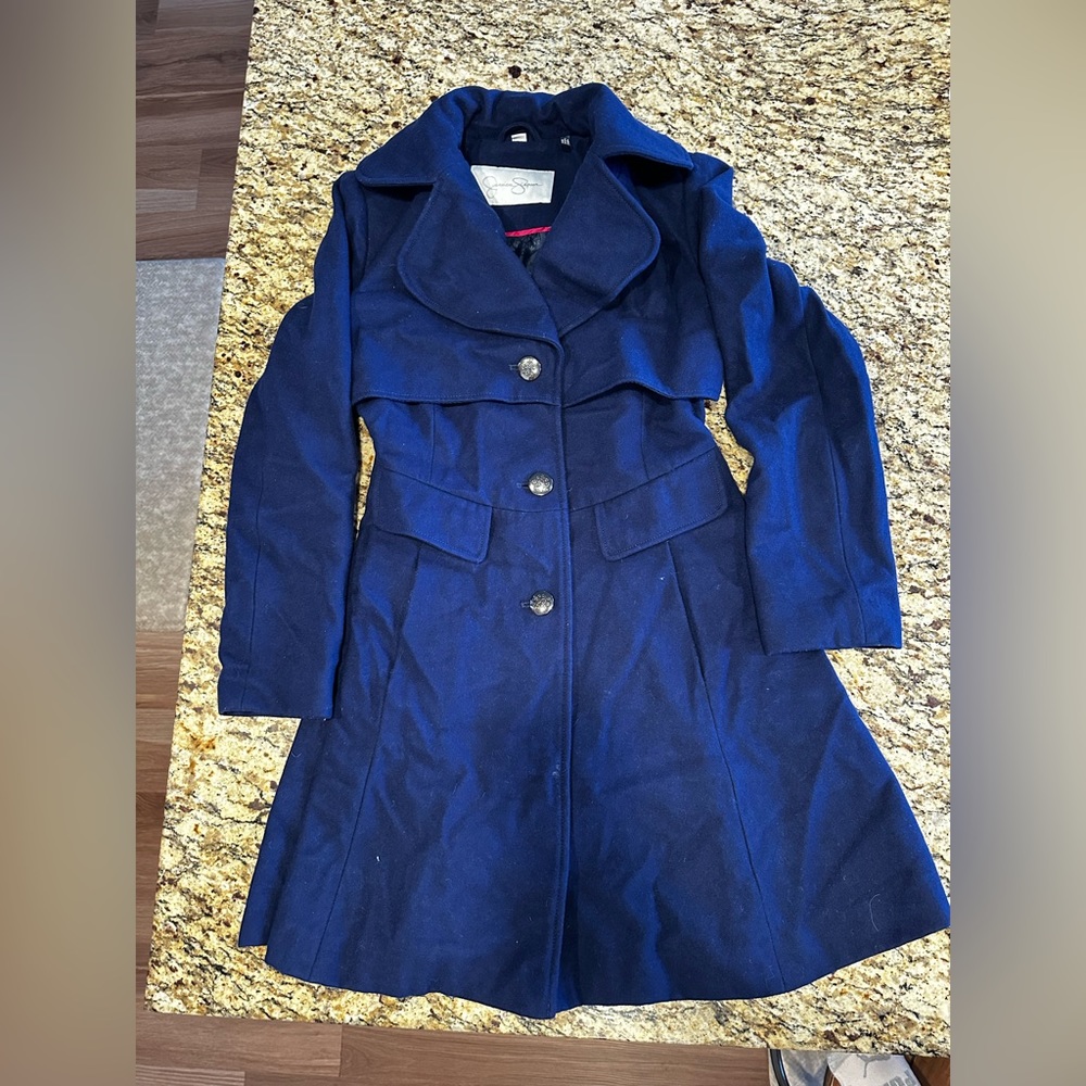 Jessica Simpson Wool Blend Trench Coat Women’s size Medium